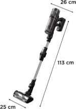 Rowenta X-Force Flex 13.60, kabelloser Akku-Staubsauger, Allergiker-Modell, tiefe Reinigungskraft, Flex-Gelenk, 150 Air Watt, bis zu 60 Minuten Laufzeit, Made in France, RH9A36WV