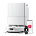 roborock Qrevo Serie Saugroboter mit Wischfunktion, 8000Pa Saugkraft(verbessert von Qrevo S), Anti-Verfilzungs-Seitenbürste, Hindernisvermeidung, LiDAR-Navigation, All-in-One Dock,Schwarz(QV 35A Set)