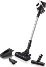 Bosch Akku-Staubsauger Unlimited 6 BCS611AM, kabelloser Handstaubsauger, beutellos, leicht, Hygiene-Filter, 10 Jahre Motorgarantie, hohe Saugleistung, Lange Laufzeit, alle Bodenarten, weiß