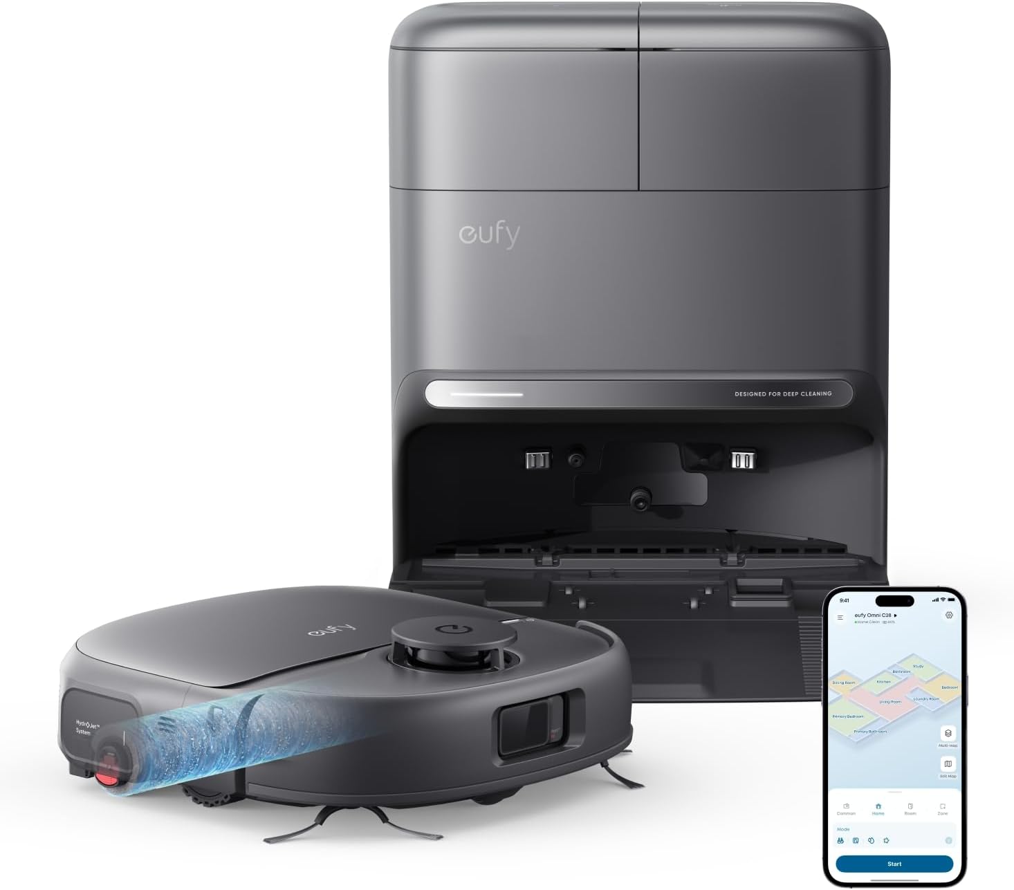 61UAsjoC_LL._AC_SL1500 eufy Neuheit 2026 von Anker Saug- und Wischroboter C28 5-in-1 mit selbstreinigender HydroJet-Wischrolle, 15.000Pa Turbo-Saugkraft, Anti-Verheddern, KI-Hindernisvermeidung
