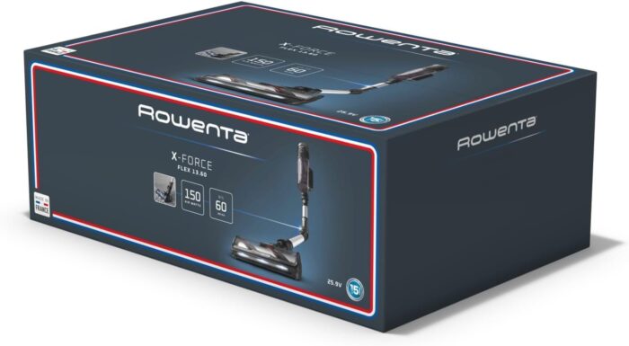 Rowenta X-Force Flex 13.60, kabelloser Akku-Staubsauger, Allergiker-Modell, tiefe Reinigungskraft, Flex-Gelenk, 150 Air Watt, bis zu 60 Minuten Laufzeit, Made in France, RH9A36WV