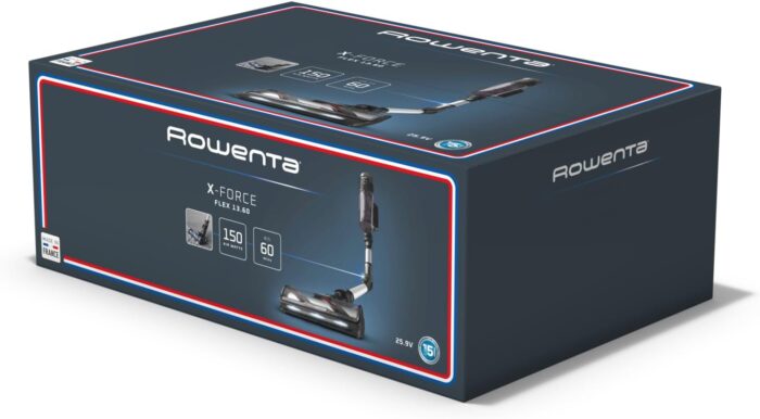 Rowenta X-Force Flex 13.60, kabelloser Akku-Staubsauger, Allergiker-Modell, tiefe Reinigungskraft, Flex-Gelenk, 150 Air Watt, bis zu 60 Minuten Laufzeit, Made in France, RH9A36WV