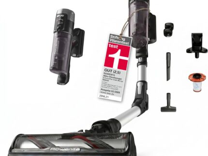 Rowenta X-Force Flex 13.60, kabelloser Akku-Staubsauger, Allergiker-Modell, tiefe Reinigungskraft, Flex-Gelenk, 150 Air Watt, bis zu 60 Minuten Laufzeit, Made in France, RH9A36WV