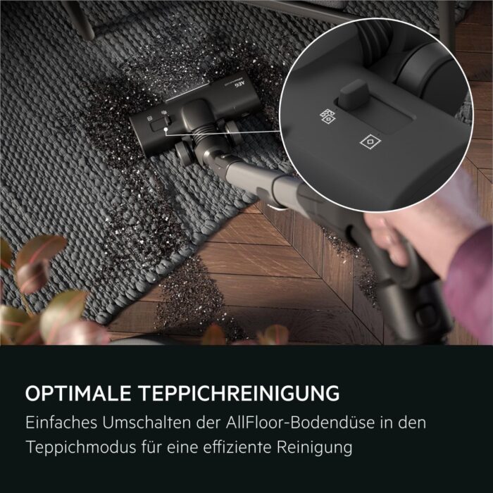AEG Ultimate 8000 Staubsauger mit Beutel, Testsieger der Stiftung Warentest, hohe Saugleistung, Auto-Modus, Alle Böden, 48% Recyclingkunststoff, 3in1 Düse, HEPA-Filtration, 12m, LED-Licht, AB81U1SW