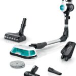 Bosch Akku-Staubsauger Unlimited 7 ProHygienic Aqua BKS71HYG4, kabellos, 2in1 Saugen & Wischen, Knickrohr, HEPA-Filtersystem, 10 J. Motorgarantie, Wechselakku, Mini-Turbo-Düse, Made in Germany, weiß