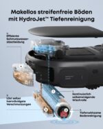 eufy Neuheit 2026 von Anker Saug- und Wischroboter C28 5-in-1 mit selbstreinigender HydroJet-Wischrolle, 15.000Pa Turbo-Saugkraft, Anti-Verheddern, KI-Hindernisvermeidung