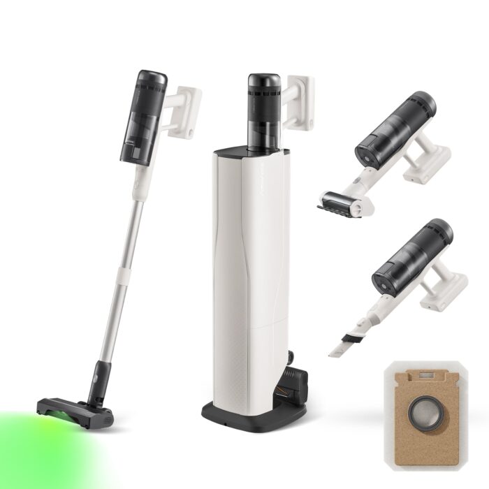 roborock H60 Hub Ultra Akku Staubsauger mit Absaugstation, 210AW kraftvolle Saugleistung, 90 Min. maximale Laufzeit, Staubsauger kabellos, Anti-Tangle Bürste für Teppiche, Hartböden, Tierhaare, Auto