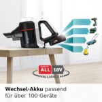 Bosch Akku-Staubsauger Unlimited 7 ProHygienic Aqua BKS71HYG4, kabellos, 2in1 Saugen & Wischen, Knickrohr, HEPA-Filtersystem, 10 J. Motorgarantie, Wechselakku, Mini-Turbo-Düse, Made in Germany, weiß