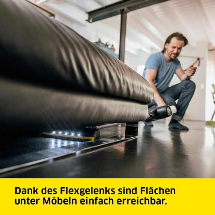 KÄRCHER Akku-Staubsauger VC 6 Cordless ourFamily, 2 Saugstufen, Laufzeit: bis zu 50 min., Gewicht: 2,8 kg, 25,2 V Akku, Wandhalterung mit Ladefunktion, Boden- und Fugendüse, Staubbürste, Weiß