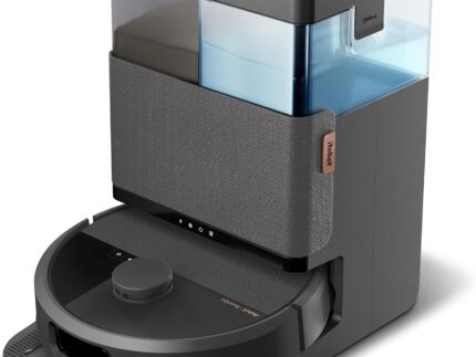 iRobot Roomba Plus 505 Combo Robot + AutoWash Dock Saugroboter mit Wischfunktion - Multifunktinales Dock - Clearview Pro LiDAR - 7000Pa - DualClean Wischpads mit PerfectEdge - SmartScrub - Schwarz