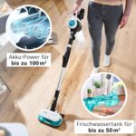 Bosch Akku-Staubsauger Unlimited 7 ProHygienic Aqua BKS71HYG4, kabellos, 2in1 Saugen & Wischen, Knickrohr, HEPA-Filtersystem, 10 J. Motorgarantie, Wechselakku, Mini-Turbo-Düse, Made in Germany, weiß