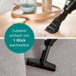 Bosch Akku-Staubsauger Unlimited 6 BCS611AM, kabelloser Handstaubsauger, beutellos, leicht, Hygiene-Filter, 10 Jahre Motorgarantie, hohe Saugleistung, Lange Laufzeit, alle Bodenarten, weiß